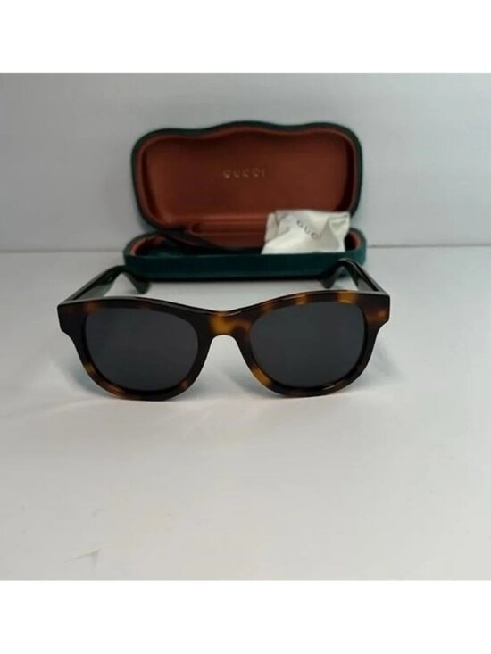 Gucci Tortoiseshell Sunglasses with Red and Green Stripes main image 12